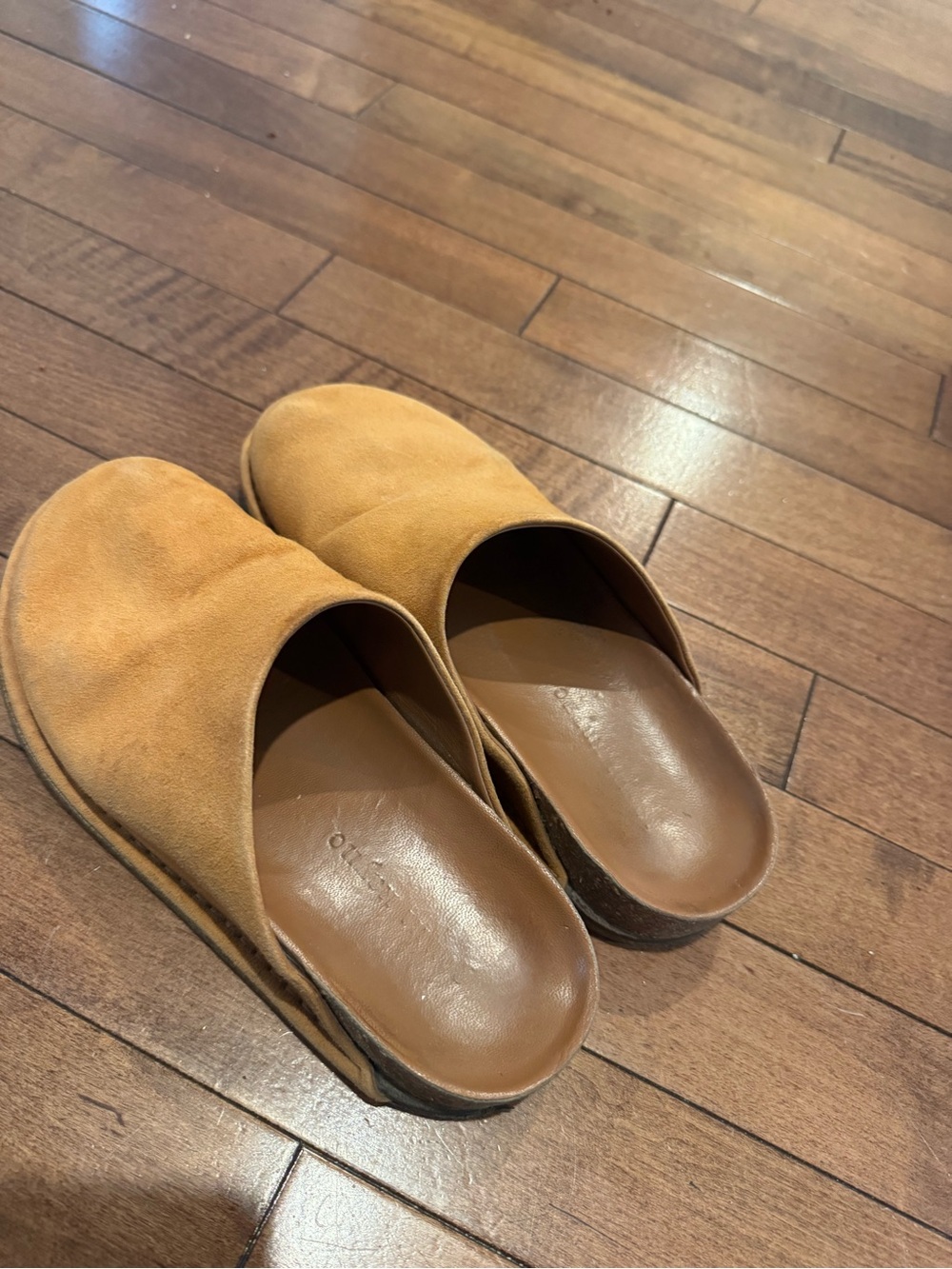 Jenni Kayne Suede Mule Clogs - Tan/Caramel